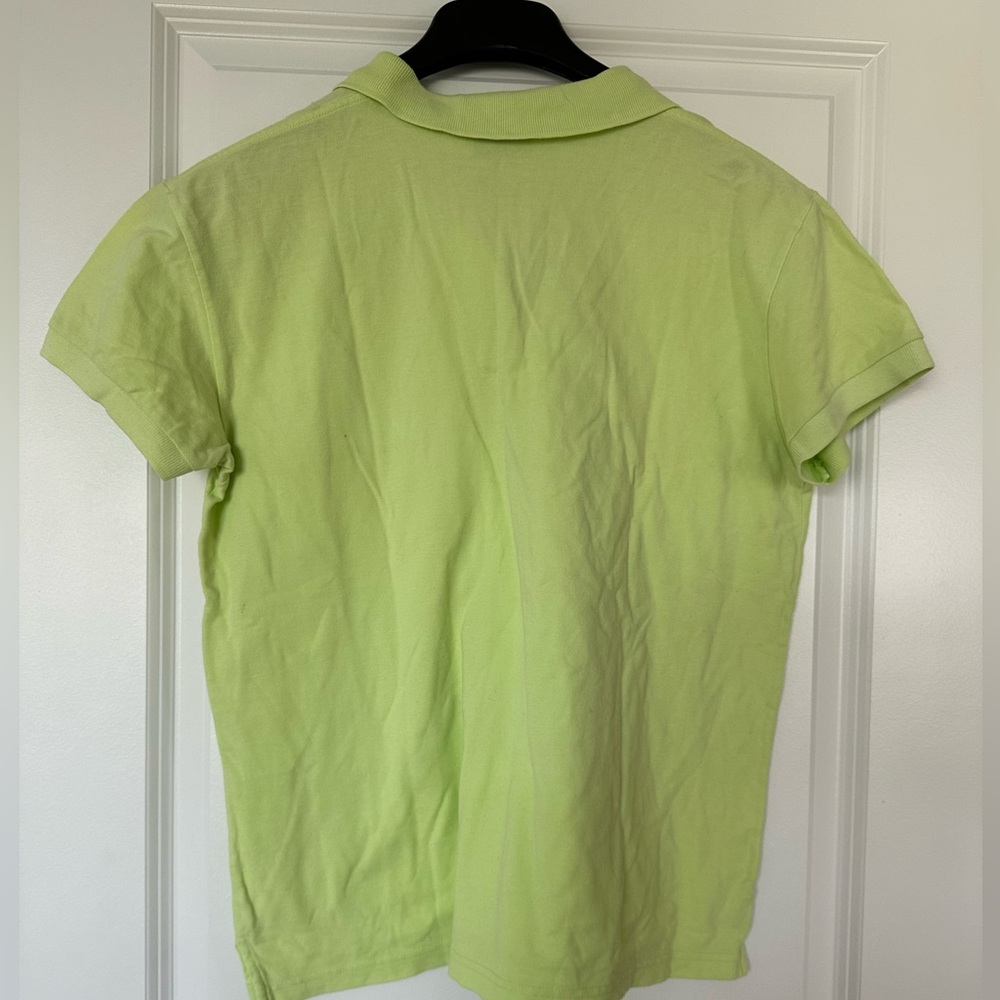 Lily Pulitzer green collard shirt/ Women’s large - Picture 2 of 3